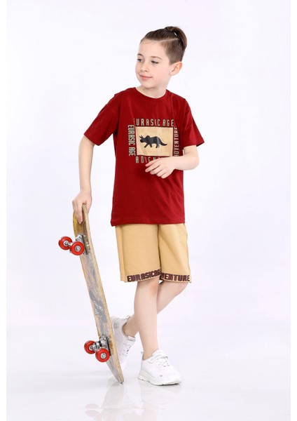 Erkek Çocuk T-Shirt ve Şort 2 Li Takım VF24KMR5100304