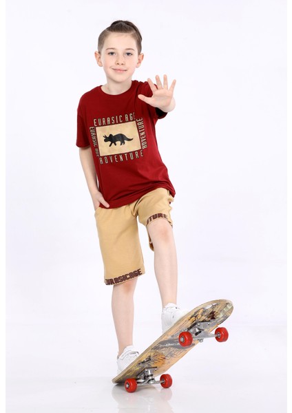 Erkek Çocuk T-Shirt ve Şort 2 Li Takım VF24KMR5100304