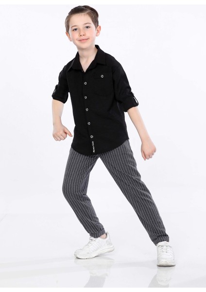 Erkek Çocuk Gömlek ve Pantolon 2 Li Takım VF24KMR5108788