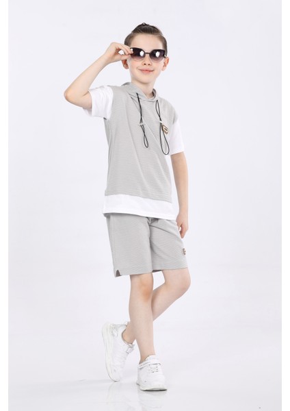 Erkek Çocuk T-Shirt ve Şort 2 Li Takım VF24KMR5103738 fiyatları