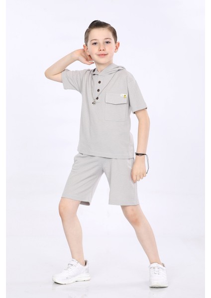 Erkek Çocuk T-Shirt ve Şort 2 Li Takım VF24KMR5103940