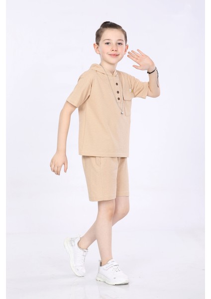 Erkek Çocuk T-Shirt ve Şort 2 Li Takım VF24KMR5103940