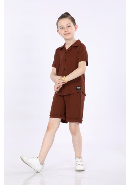Erkek Çocuk Gömlek ve Şortlu 2 Li Takım VF24KMR5101718