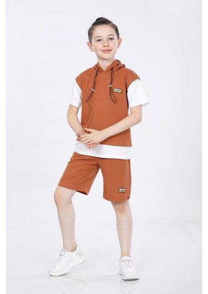 Erkek Çocuk T-Shirt ve Şort 2 Li Takım VF24KMR5103738