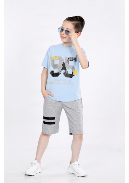 Erkek Çocuk T-Shirt ve Şort 2 Li Takım VF24KMR5100506