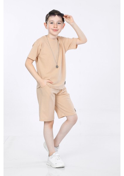 Erkek Çocuk T-Shirt ve Şort 2 Li Takım VF24KMR5104142
