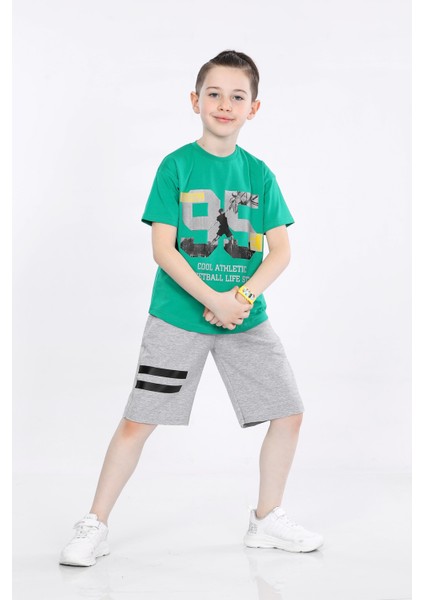 Erkek Çocuk T-Shirt ve Şort 2 Li Takım VF24KMR5100506