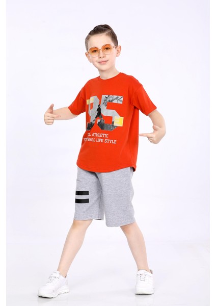 Erkek Çocuk T-Shirt ve Şort 2 Li Takım VF24KMR5100506