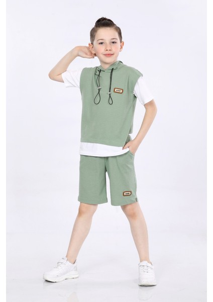 Erkek Çocuk T-Shirt ve Şort 2 Li Takım VF24KMR5103738