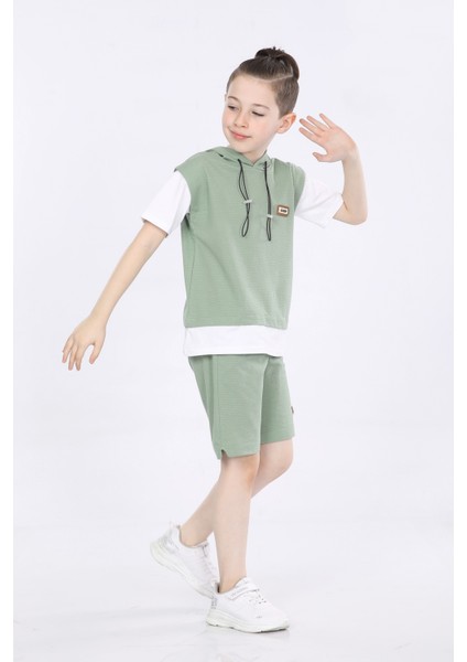 Erkek Çocuk T-Shirt ve Şort 2 Li Takım VF24KMR5103738 fiyatları