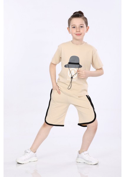 Erkek Çocuk T-Shirt ve Şort 2 Li Takım VF24KMR5100708