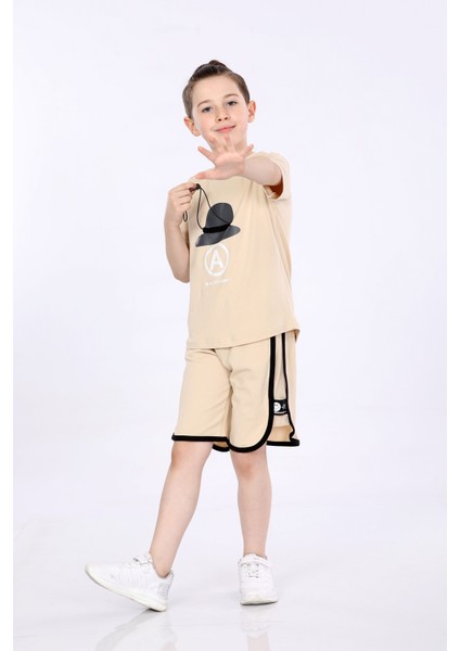 Erkek Çocuk T-Shirt ve Şort 2 Li Takım VF24KMR5100708 fiyatları