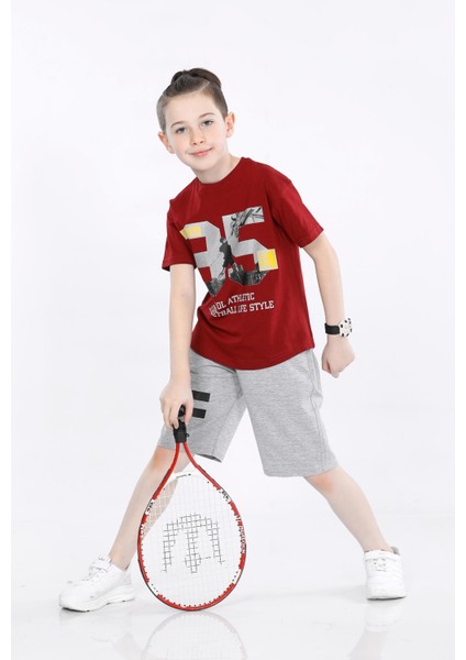 Erkek Çocuk T-Shirt ve Şort 2 Li Takım VF24KMR5100506