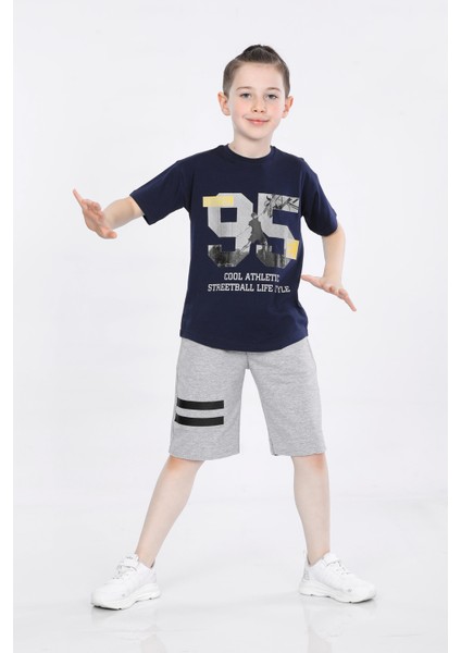 Erkek Çocuk T-Shirt ve Şort 2 Li Takım VF24KMR5100506