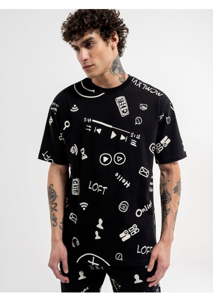 Oversize Fit Erkek Tshirt K.kol