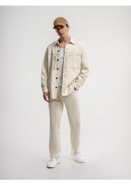 Oversize Fit Erkek Gömlek U.kol