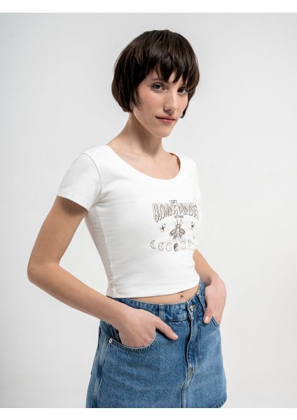Crop Kadın Tshirt K.kol
