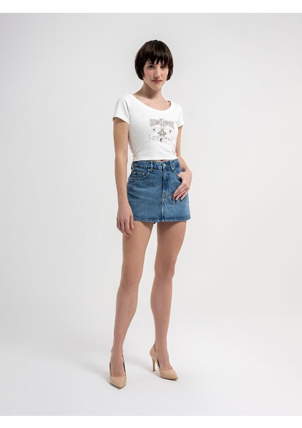 Crop Kadın Tshirt K.kol