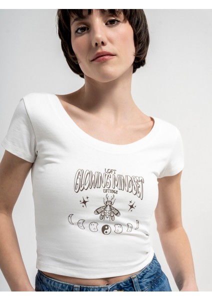 Crop Kadın Tshirt K.kol