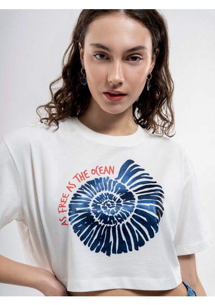 Loose Crop Kadın Tshirt K.kol fırsatları