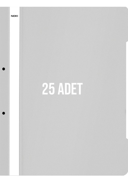 Xl Telli Dosya 25'li Paket Gri