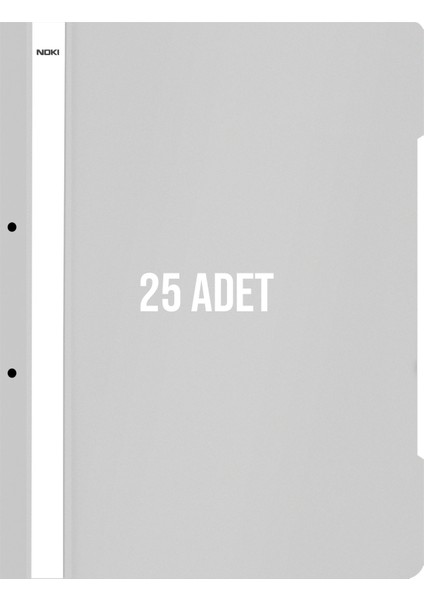 Xl Telli Dosya 25'li Paket Gri