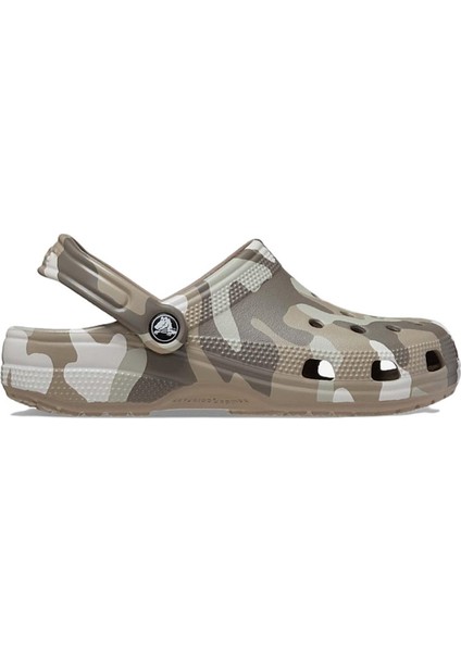 206454 Classic Printed Camo Clog Sandalet