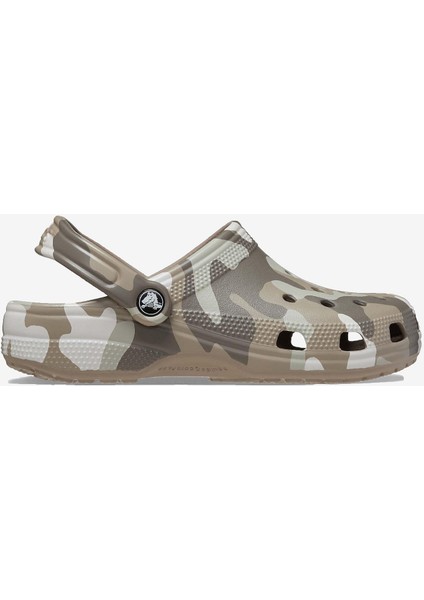 206454 Classic Printed Camo Clog Sandalet