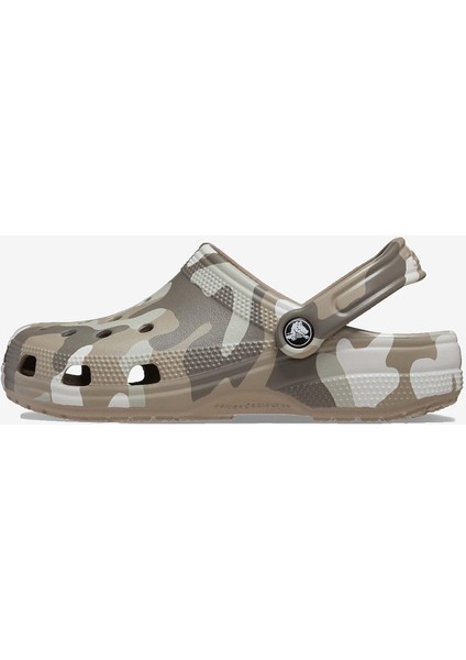 206454 Classic Printed Camo Clog Sandalet