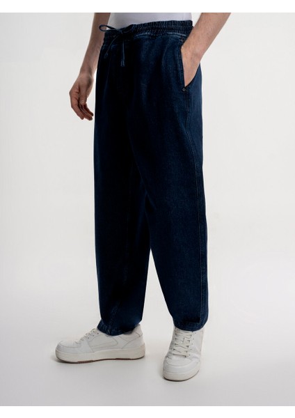 Slouchy Elastic Waist Fit Erkek Pantolon