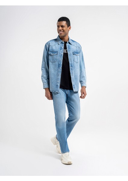 Oversize Fit Erkek Gömlek U.kol