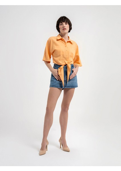 Regular Fit Kadın Gömlek K.kol fiyatları