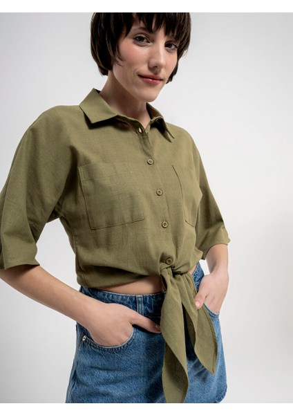Regular Fit Kadın Gömlek K.kol