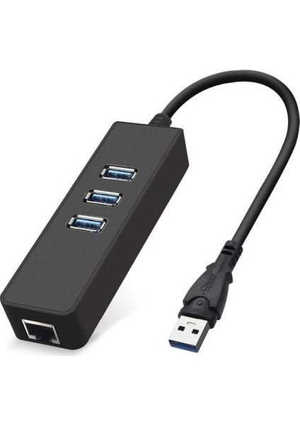 3005 USB 3.0 Ethernet Dönüştürücü Çoklayıcı 3 Port Usb Hub