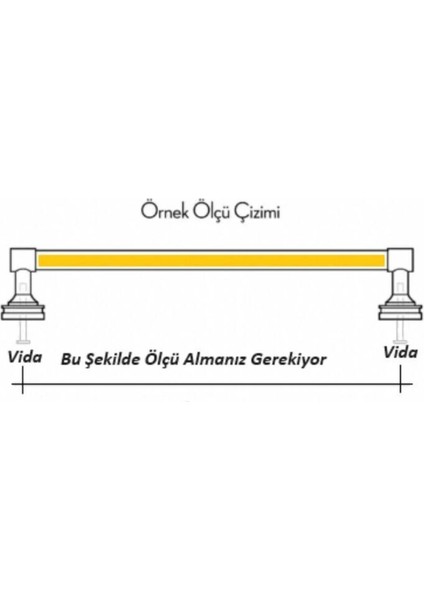 Şehzade Mat Siyah Mobilya Dolap Mutfak Çekmece Kulpu 128 mm (12.8 Cm) 5 Adet