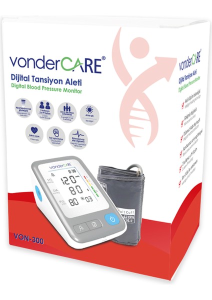 Vonder Care Dijital Tansiyon Aleti VON-300