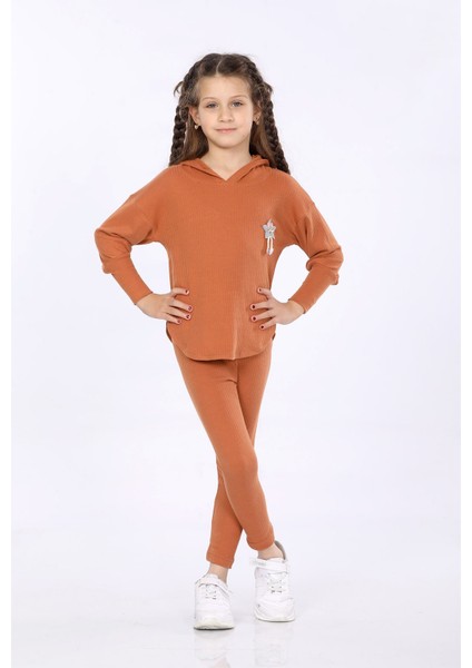 Kız Çocuk Günlük Taytlı Kroşeli Takım VF24KMR5107576