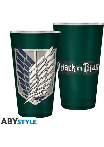 Attack On Tıtan Large Glass Scout Symbol