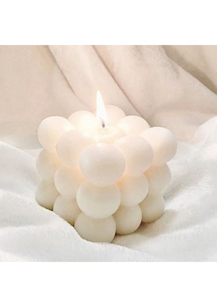Bambu Fincan Kuru Çiçek Bubblle Mum Kahve Hediye Seti
