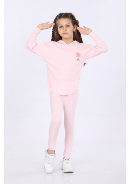 Kız Çocuk Günlük Taytlı Kroşeli Takım VF24KMR5107576