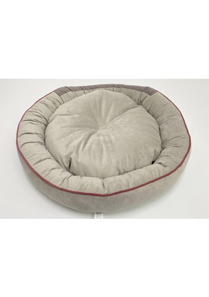 Round Box Kedi ve Köpek Yatağı Üst Kalite Yıkanabilir 2 Fermuarlı, Kılıf Astarlı %100 Elyaf fırsatları