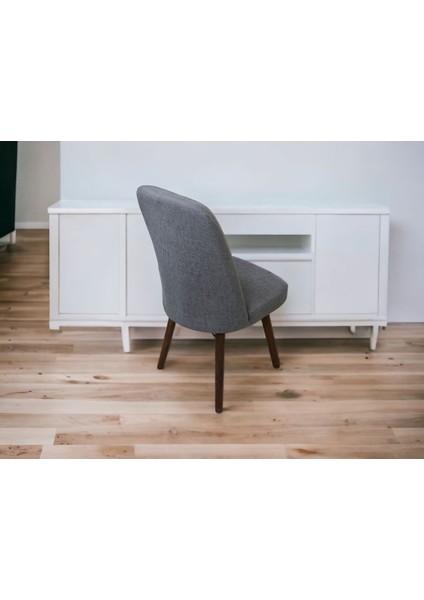 KARBA 6 Adet Gri Ahşap Pinoteks Ayaklı Sağlam Üst Kalite Mutfak Sandalyesi, Yemek Sandalyesi, Salon Sandalyesi fiyatları