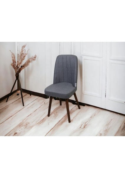 KARBA 6 Adet Gri Ahşap Pinoteks Ayaklı Sağlam Üst Kalite Mutfak Sandalyesi, Yemek Sandalyesi, Salon Sandalyesi modelleri