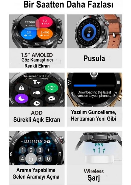 Sanal Ticaretiniz Watch Hk 5 Hero Ultimate Akıllı Saat