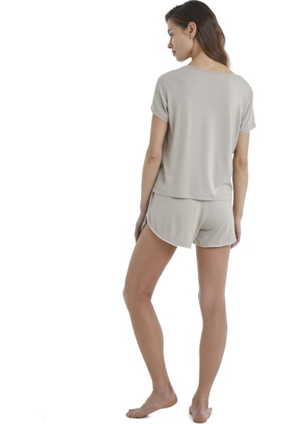 Kadın Bej T-Shirt 51378 modelleri
