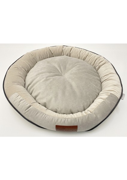 Round Box Kedi ve Köpek Yatağı Üst Kalite Yıkanabilir 2 Fermuarlı, Kılıf Astarlı %100 Elyaf fırsatları