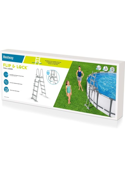 Güvenlikli Havuz Merdiveni 132 cm 58332 indirimleri