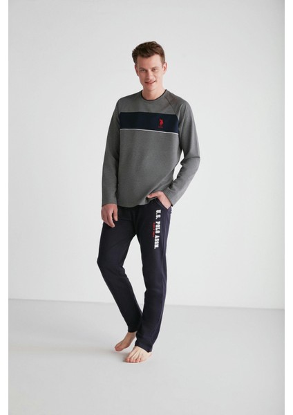 U.S. Polo Assn. 18721 Erkek Yuvarlak Yaka Pijama Takımı