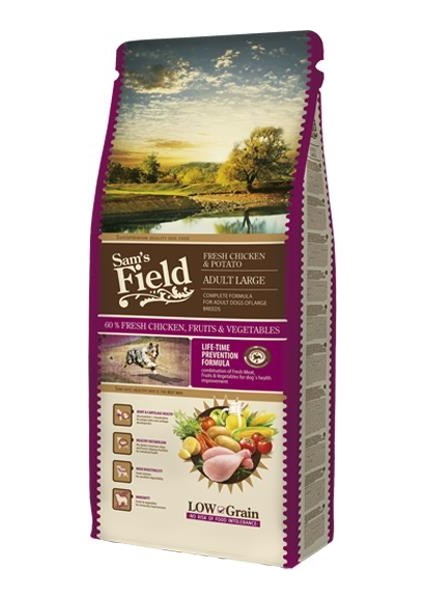 Sam's Field Tavuklu Düşük Tahıllı Büyük Irk Yetişkin Köpek Maması 13 kg