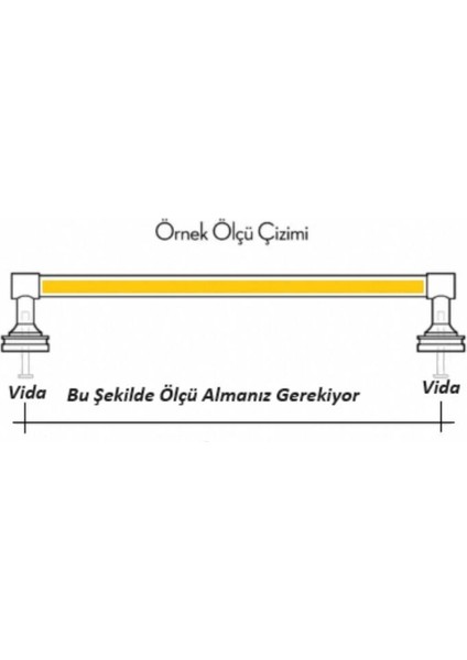 Mobilya Dolap Kulpu Mutfak Çekmece Kulpu Çizgili Dal Siyah 224 mm ( 22,4 cm ) 5 Adet indirimleri